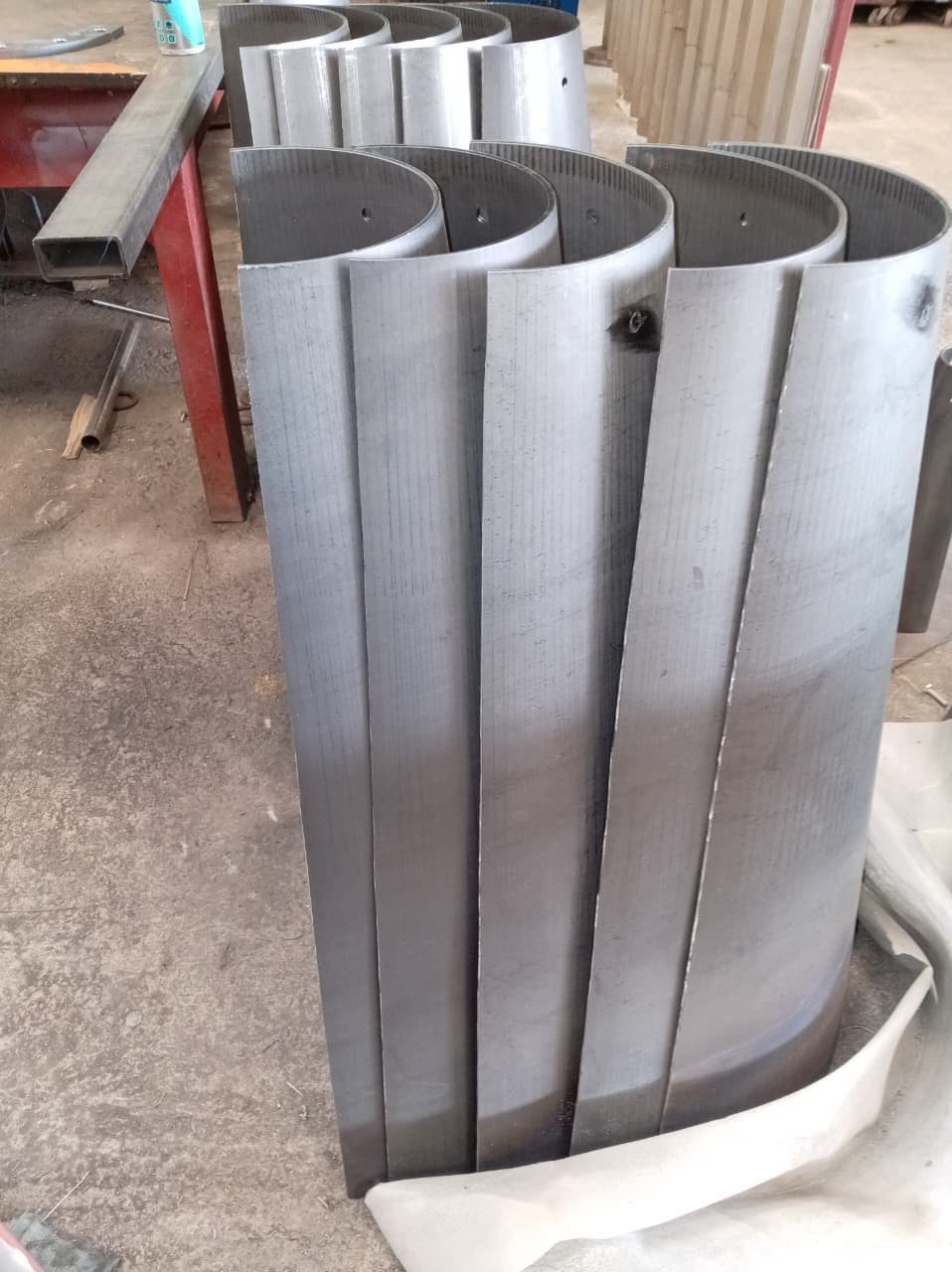 Rolled shell segments